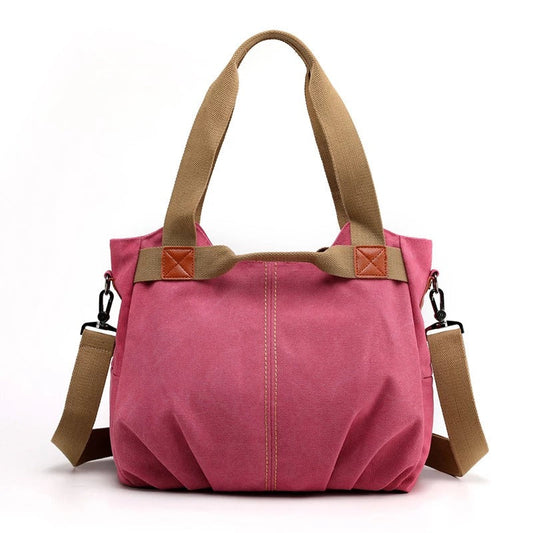 Large Capacity Canvas Messenger Bag – Stylish Shoulder Bag for Daily Use