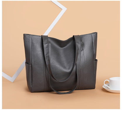 Solid color simple Large Capacity Tote Bag - VOTVO
