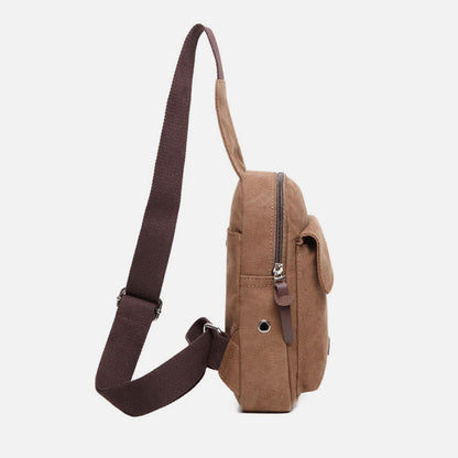 Sling Bag for Men – Multifunctional Outdoor Sports Canvas Chest Bag