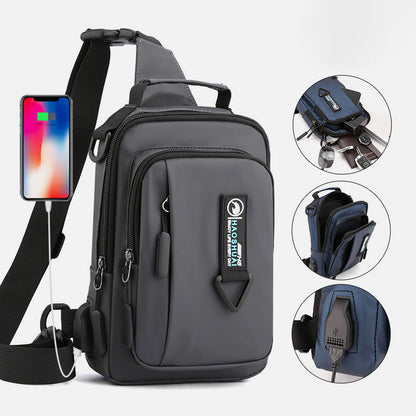 Pratica borsa a tracolla da uomo – Borsa da viaggio impermeabile
