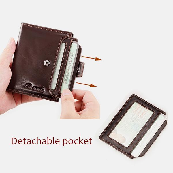 RFID Large Capacity Genuine Leather Multi - Card Wallet – Secure, Stylish, and Practical - VOTVO