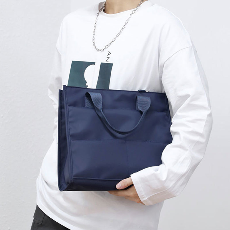 Unisex Lightweight Multi-Pocket Waterproof Tote Bag – Ideal for Daily Use, Travel & Business