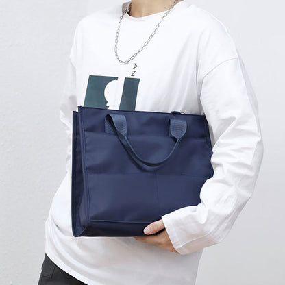 Unisex Lightweight Multi-Pocket Waterproof Tote Bag – Ideal for Daily Use, Travel & Business