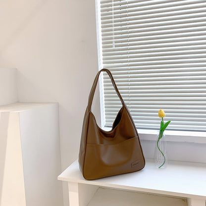 Simple leather tote bag👜