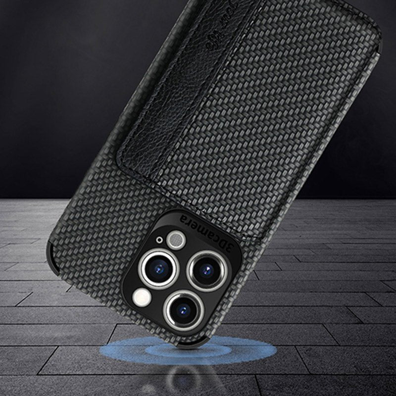 RFID Blocking Phone Case Wallet with Card Holder Kickstand for iPhone - VOTVO