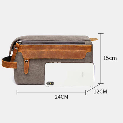 Borsa per il trucco in tela retrò – Borsa da viaggio per donne e uomini