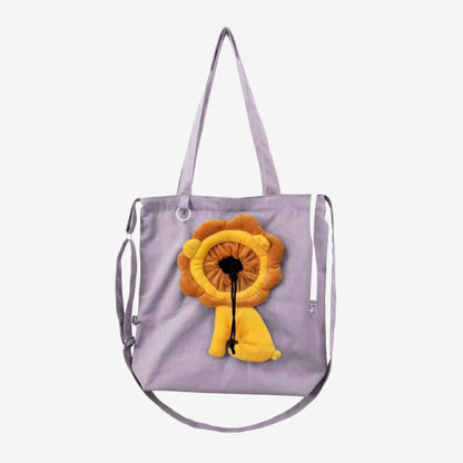Pet Carrier for Small Animals - Travel Canvas Shoulder Bag with Cute Lion Design - VOTVO