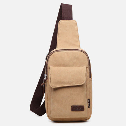 Sling Bag for Men – Multifunctional Outdoor Sports Canvas Chest Bag