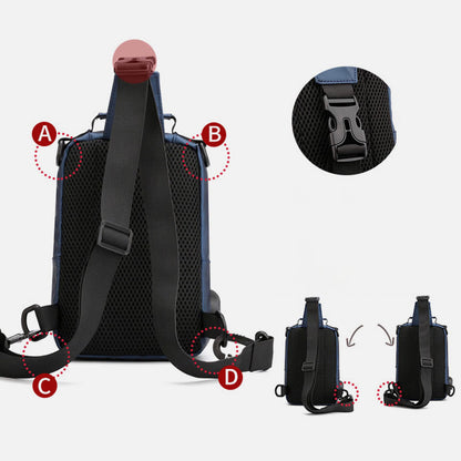 Pratica borsa a tracolla da uomo – Borsa da viaggio impermeabile