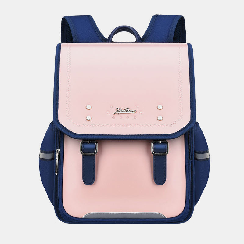 Reflective Girls & Boys School Backpack – Waterproof Faux Leather Kids Bookbag