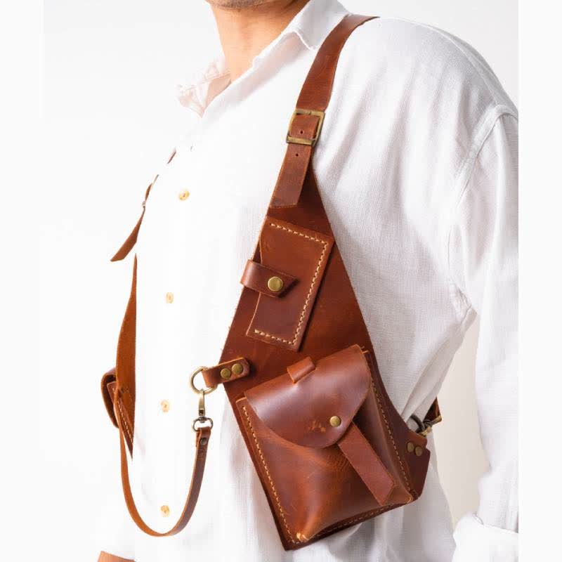 Medieval Underarm Shoulder Holster Phone Bag Wallet Pocket Card Holder - VOTVO