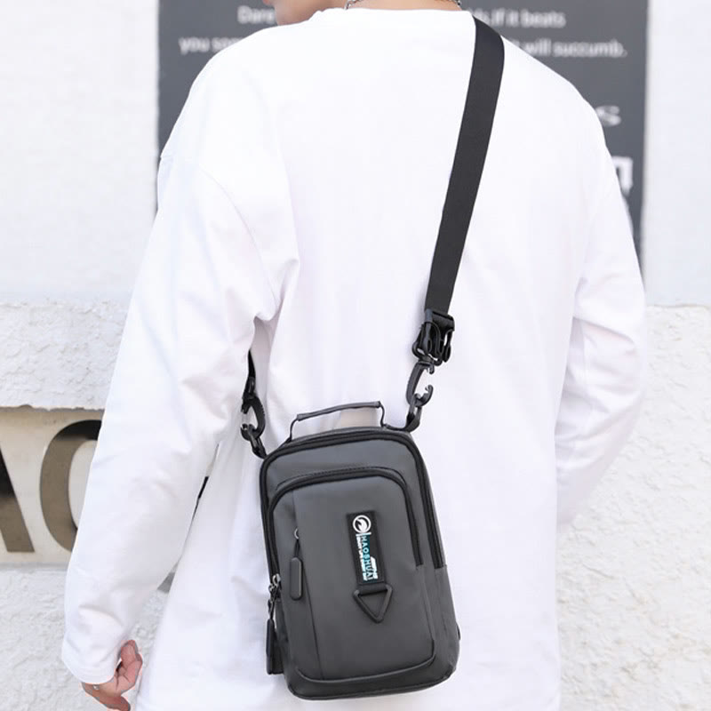 Pratica borsa a tracolla da uomo – Borsa da viaggio impermeabile