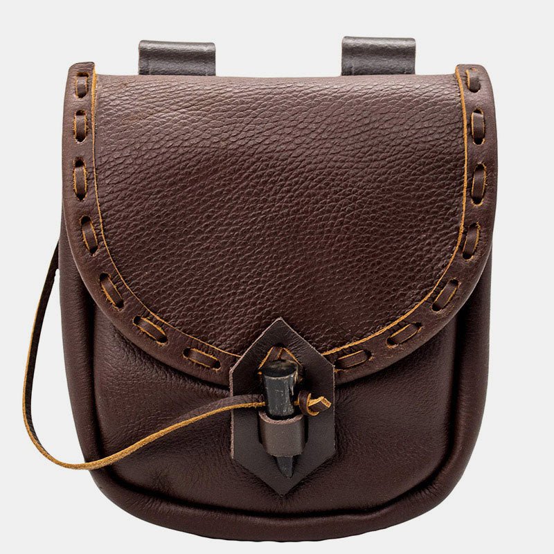Renaissance Belt Pouch Holster - EDC Leather Waist Bag Cosplay Coin Purse - VOTVO