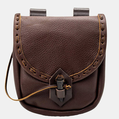 Renaissance Belt Pouch Holster - EDC Leather Waist Bag Cosplay Coin Purse - VOTVO