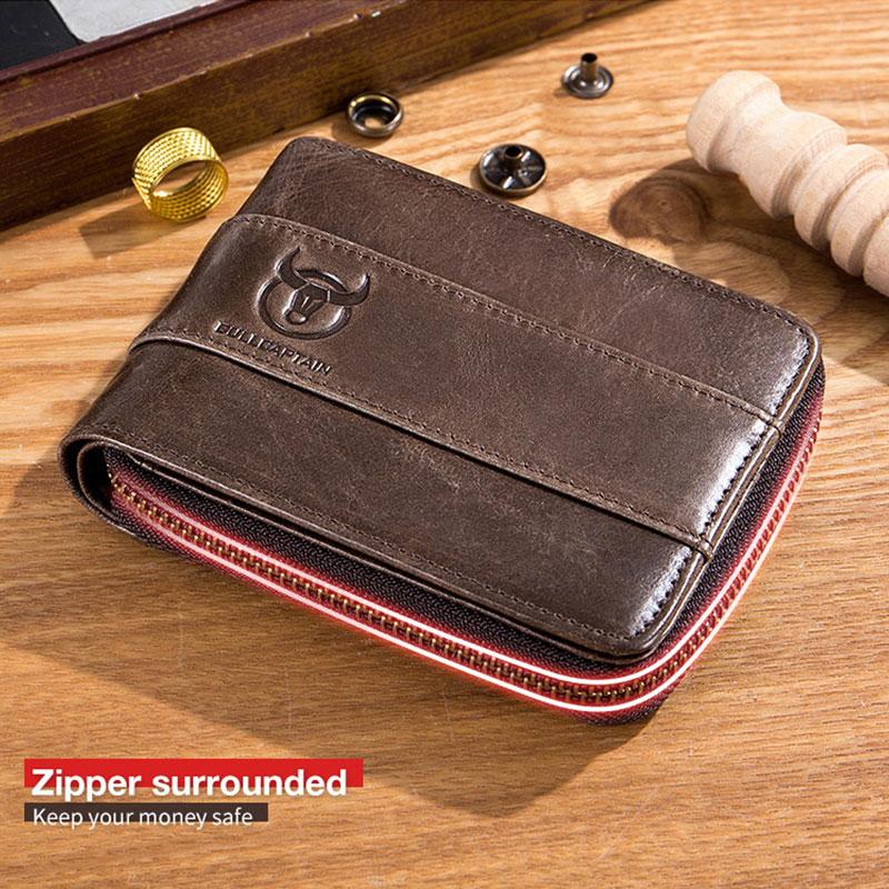 RFID Antimagnetic Vintage Genuine Leather Wallet - VOTVO