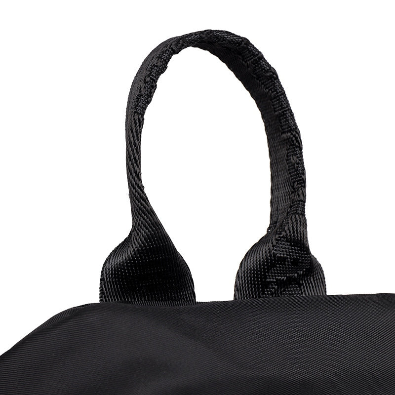 Black Oxford Backpack for Travel and Everyday Use