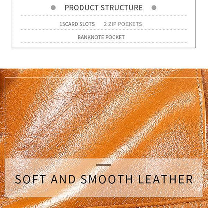 Men's RFID Anti-theft Retro Wallet – Genuine Leather, Secure & Stylish