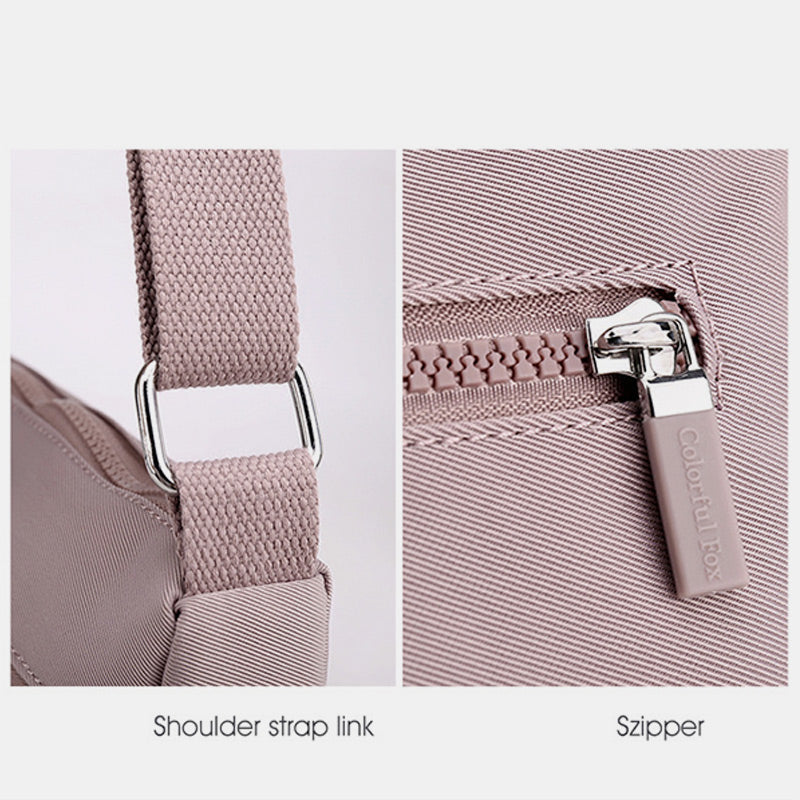 Multi-Pocket Lightweight Waterproof Casual Crossbody Bag for Women