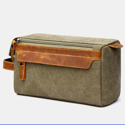 Borsa per il trucco in tela retrò – Borsa da viaggio per donne e uomini