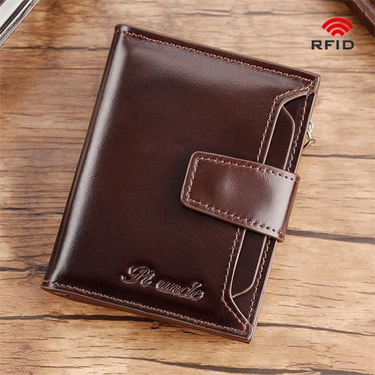 RFID Large Capacity Genuine Leather Multi - Card Wallet – Secure, Stylish, and Practical - VOTVO