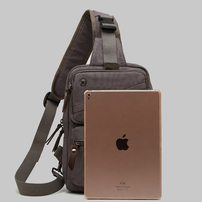 Sling Bag for Men - Retro Canvas Crossbody Fanny Pack Backpack