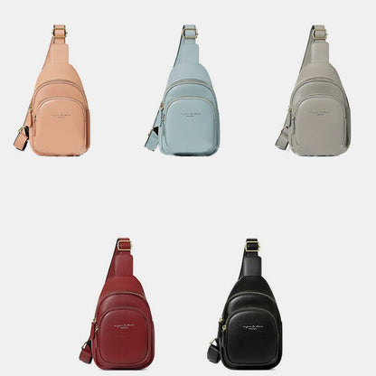 Sling Backpack Chest Bag for Women Small Leather Crossbody Bag - VOTVO