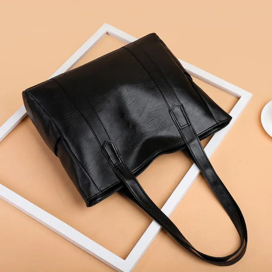 Solid color simple Large Capacity Tote Bag