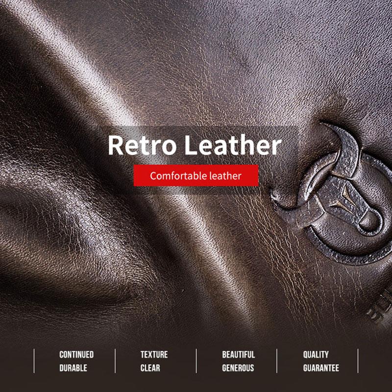 RFID Antimagnetic Vintage Genuine Leather Wallet - VOTVO