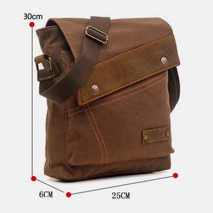 Large Capacity Retro Canvas Crossbody Bag for Women – Stylish & Practical Daily Tote
