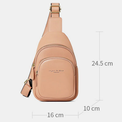 Sling Backpack Chest Bag for Women Small Leather Crossbody Bag - VOTVO
