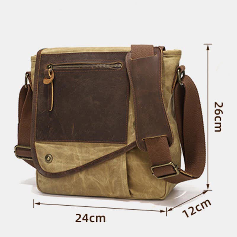Retro Casual Shoulder Bag: Classic and Creative Design in High Quality Canvas