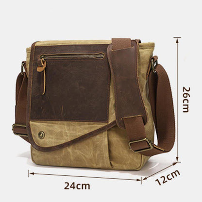 Retro Casual Shoulder Bag: Classic and Creative Design in High Quality Canvas