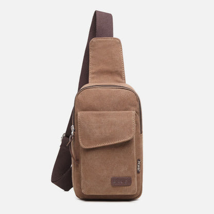 Sling Bag for Men – Multifunctional Outdoor Sports Canvas Chest Bag