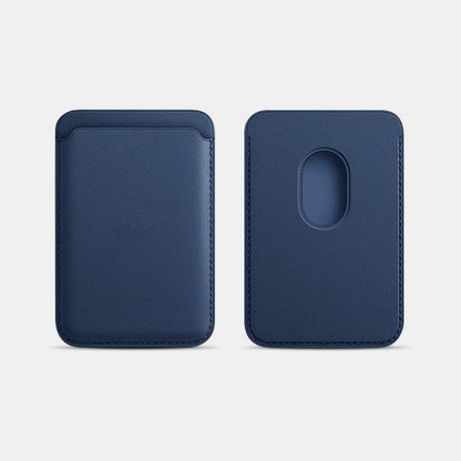 Portable Magnetic Suction Leather Card Holder Wallet for iPhone