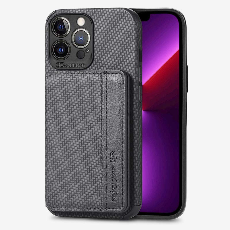 RFID Blocking Phone Case Wallet with Card Holder Kickstand for iPhone - VOTVO