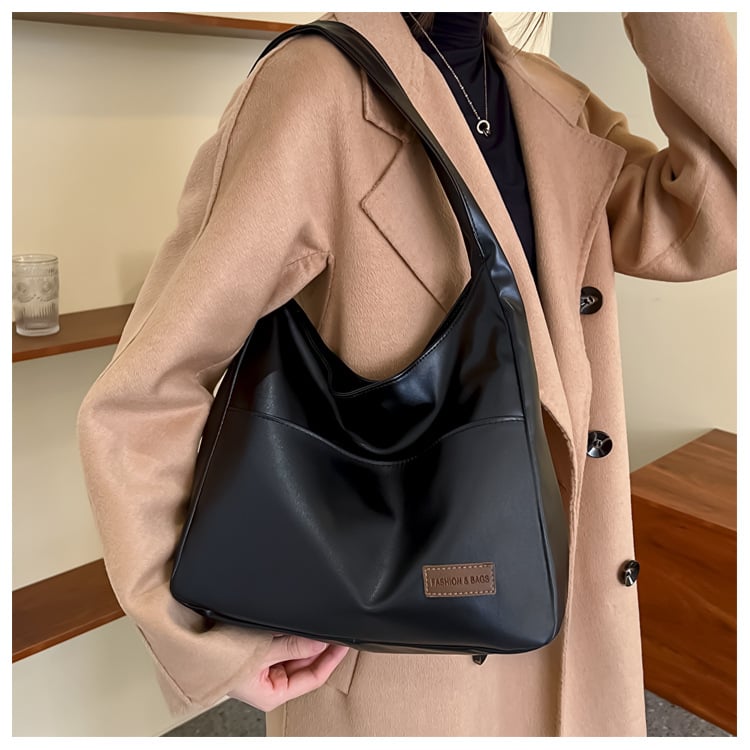 Simple leather tote bag👜
