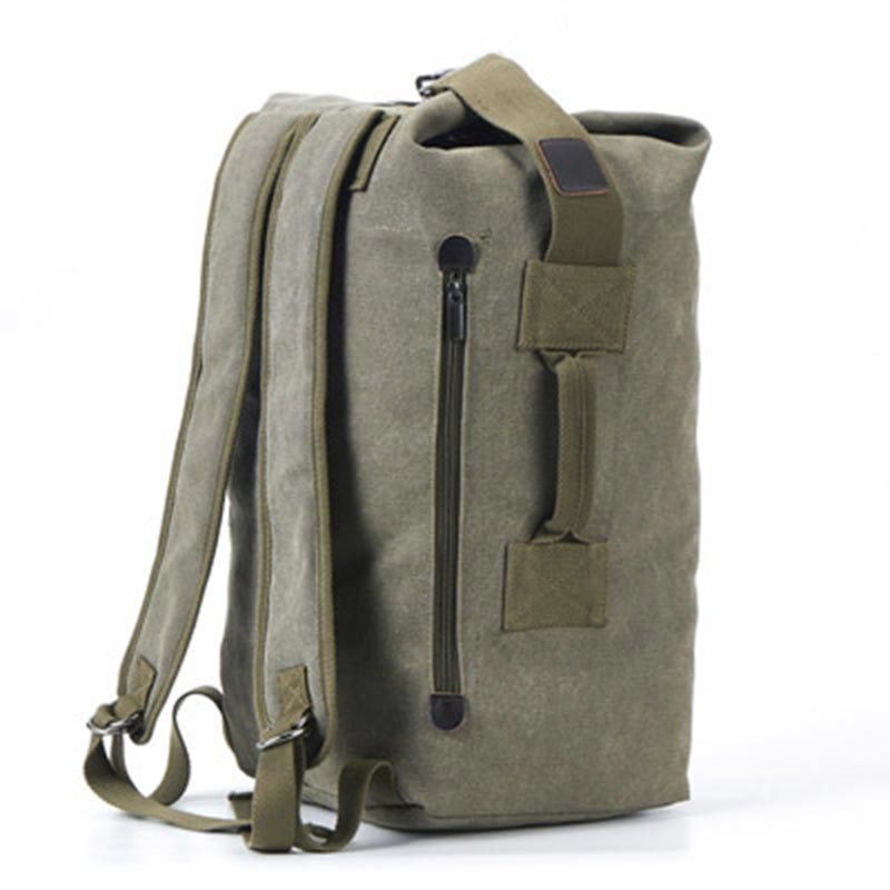 Men’s Large Capacity Canvas Backpack for Sports & Travel