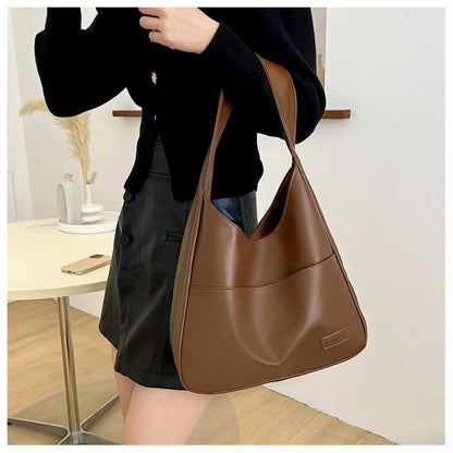 Simple leather tote bag👜