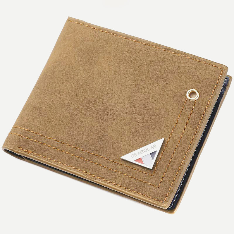 Men’s Slimfold Wallet with Extra Capacity & Passcase – Durable PU Leather Card Holder