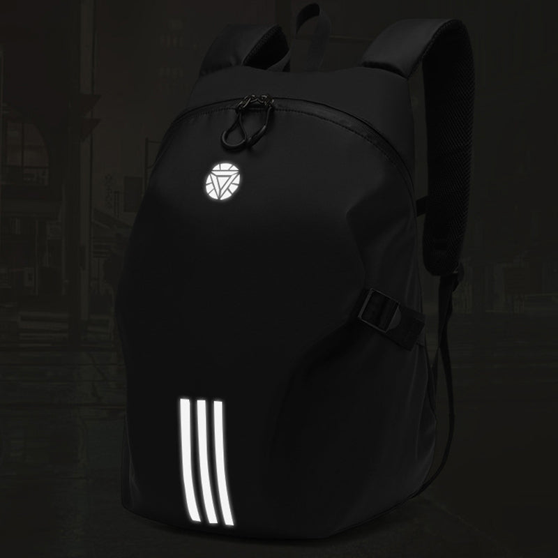 Large Capacity Waterproof Motorcycle Helmet Backpack – Reflective Riding Gear for Men