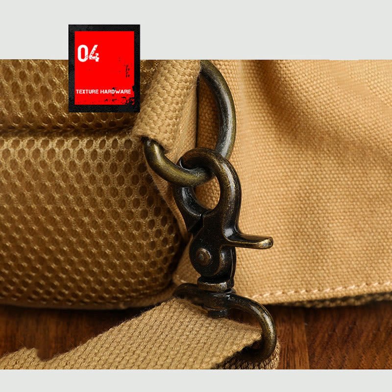 Sling Bag for Men – Retro Canvas Crossbody Chest Bag, Lightweight & Versatile for Daily Use and Travel - VOTVO