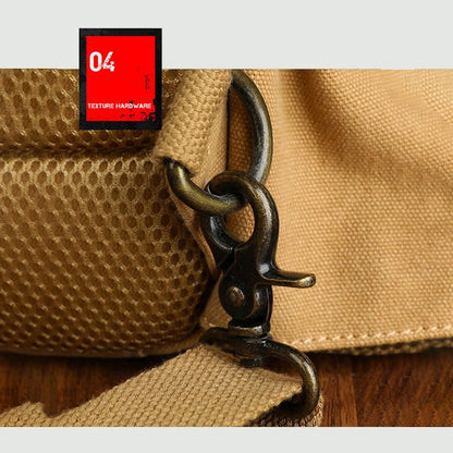 Sling Bag for Men – Retro Canvas Crossbody Chest Bag, Lightweight & Versatile for Daily Use and Travel - VOTVO