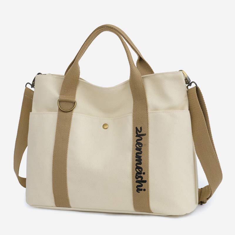 Reusable Water - Resistant Canvas Tote Bag – Versatile Crossbody Shoulder Bag - VOTVO