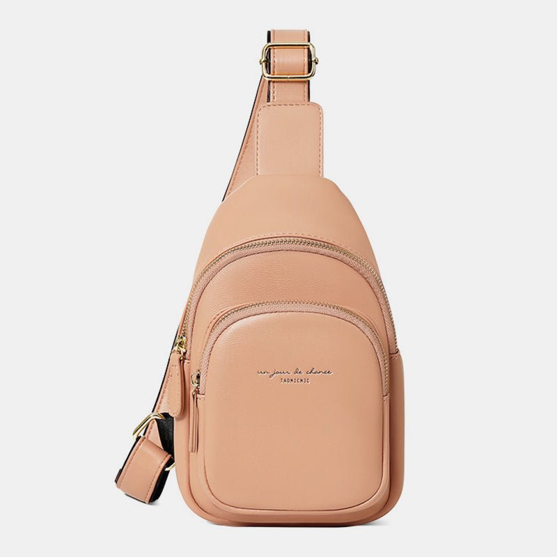 Sling Backpack Chest Bag for Women Small Leather Crossbody Bag - VOTVO