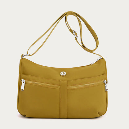 Solid Nylon Crossbody Bag for School & Travel – Simple & Stylish Purse