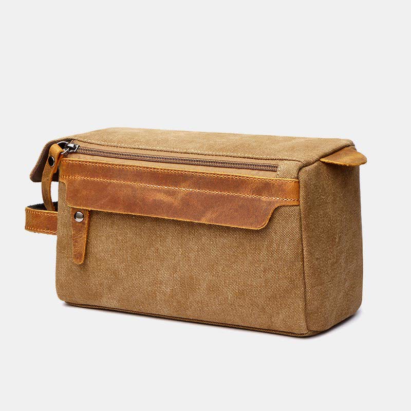 Borsa per il trucco in tela retrò – Borsa da viaggio per donne e uomini