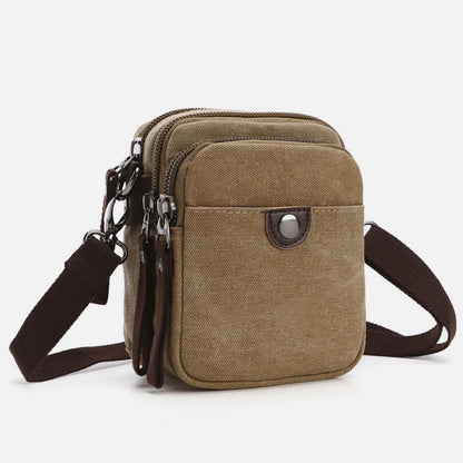 Belt Loop Holster Phone Purse - Small Canvas Crossbody Side Shoulder Bag - VOTVO