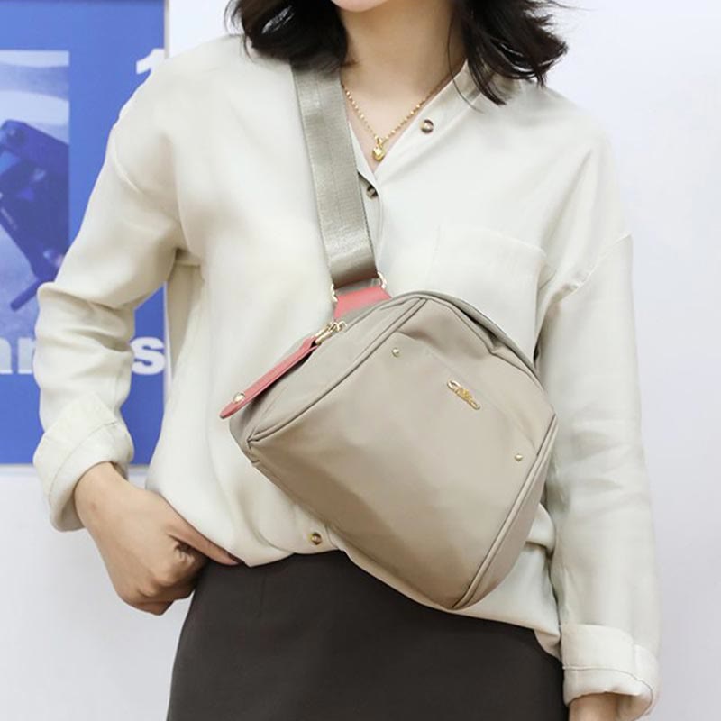 Simple Crossbody Bag for Women – Large Capacity Nylon Outing Bag for Daily Use & Shopping - VOTVO