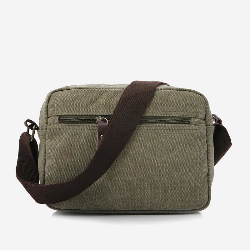 Borsa a tracolla in tela retrò da uomo - Borsa a tracolla casual