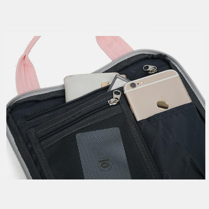 Large Capacity Vintage Laptop Backpack for Women – Multi-Pocket, Stylish & Durable for School & Travel